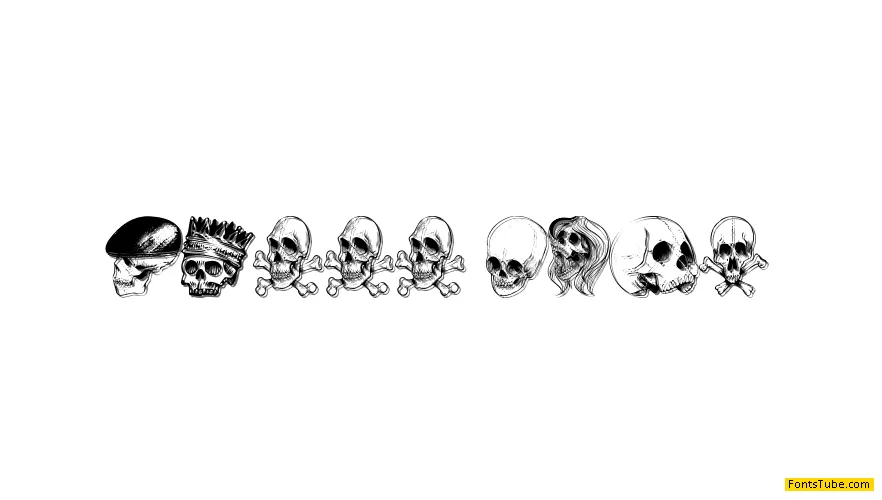 SKULL FONT Font