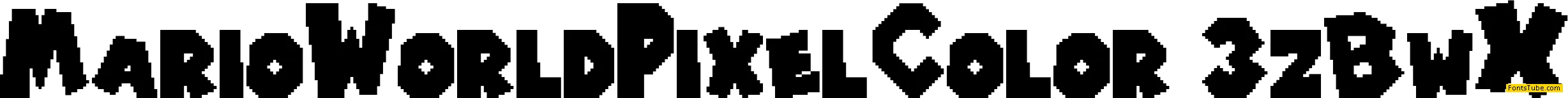 Mario World Pixel Color