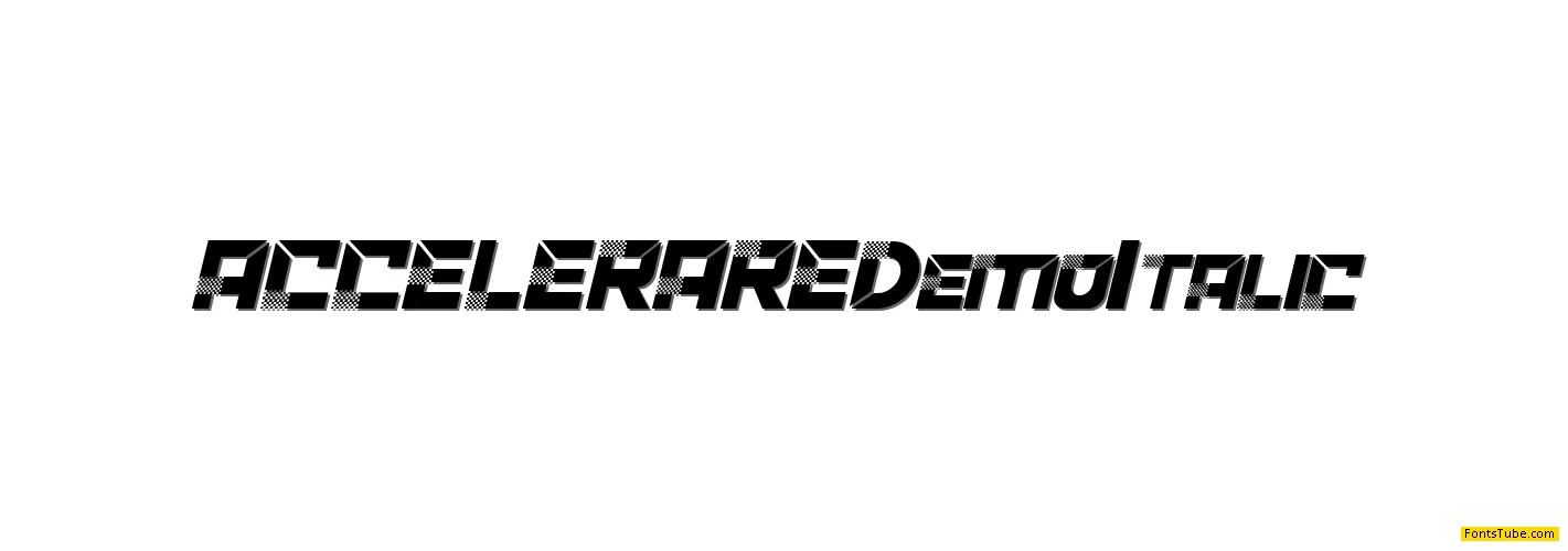 ACCELERARE Demo Font Family