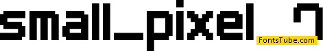 Small Pixel7 Font