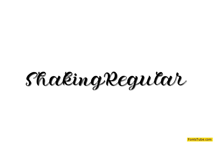 Shaking Font