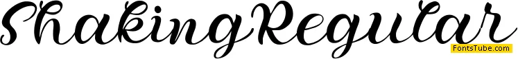 Shaking Font