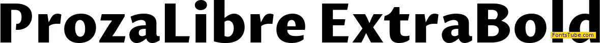Proza Libre Font Family
