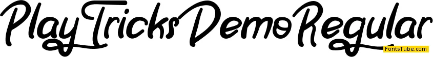 Play Tricks Demo Font
