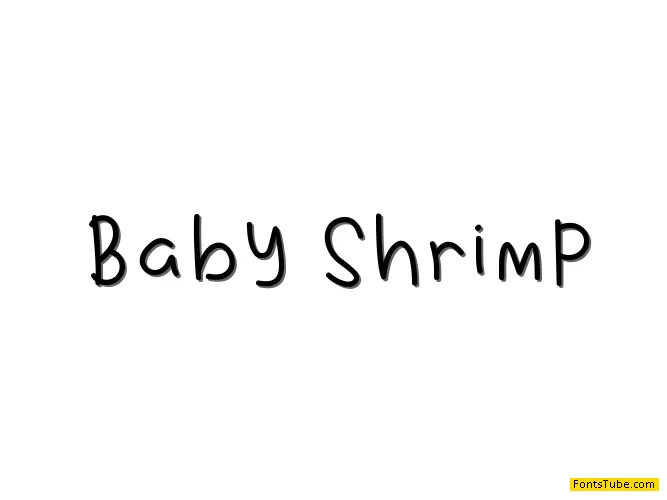 Baby Shrimp Font