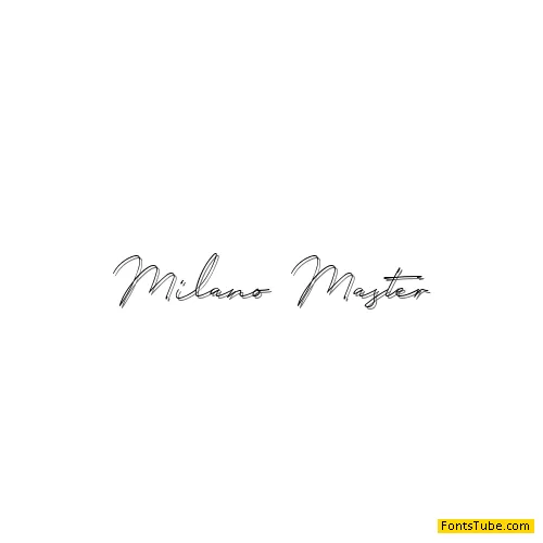 Milano Signature Script Font Font