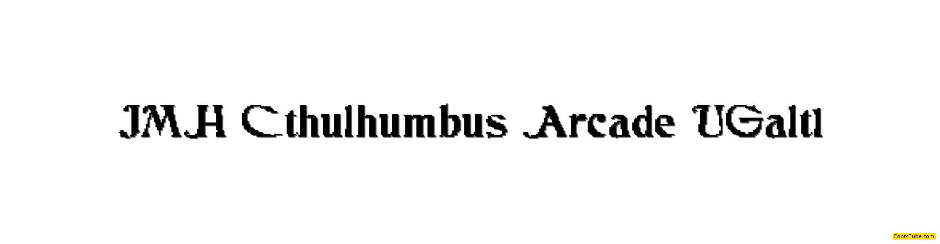 JMH Cthulhumbus Arcade Font Family