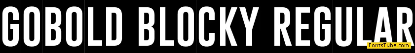 Gobold Blocky Font Family