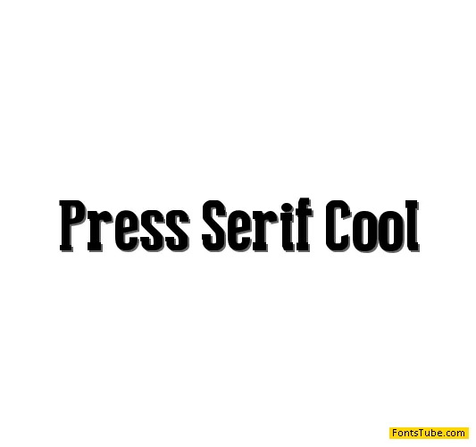 Press Serif Cool Font