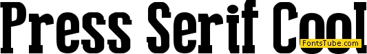 Press Serif Cool Font