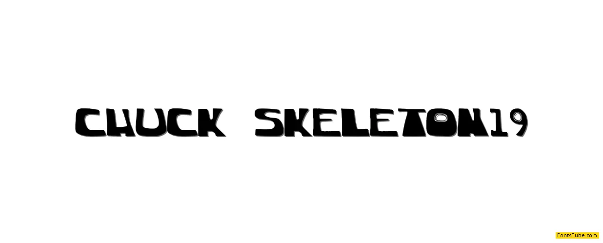 chuck-skeleton Font