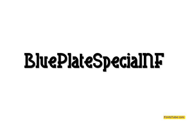 Blue Plate Special NF Font