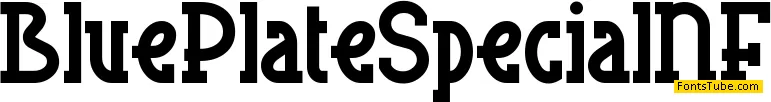 Blue Plate Special NF Font