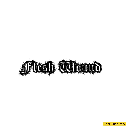 Flesh Wound Font