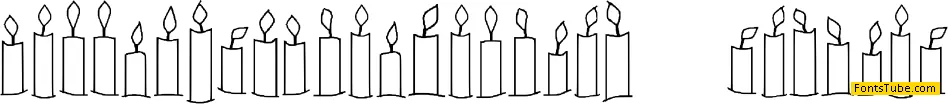 Happy Birthday Candles Font