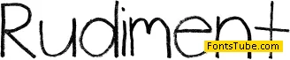 Rudiment Font