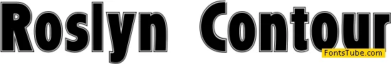 Roslyn Contour Font