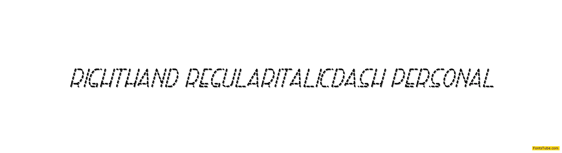 Right Hand Font Family