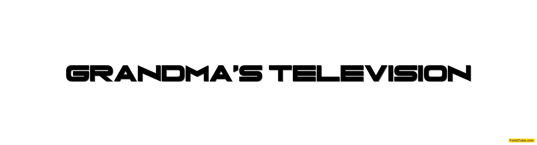 Grandma's Television Font