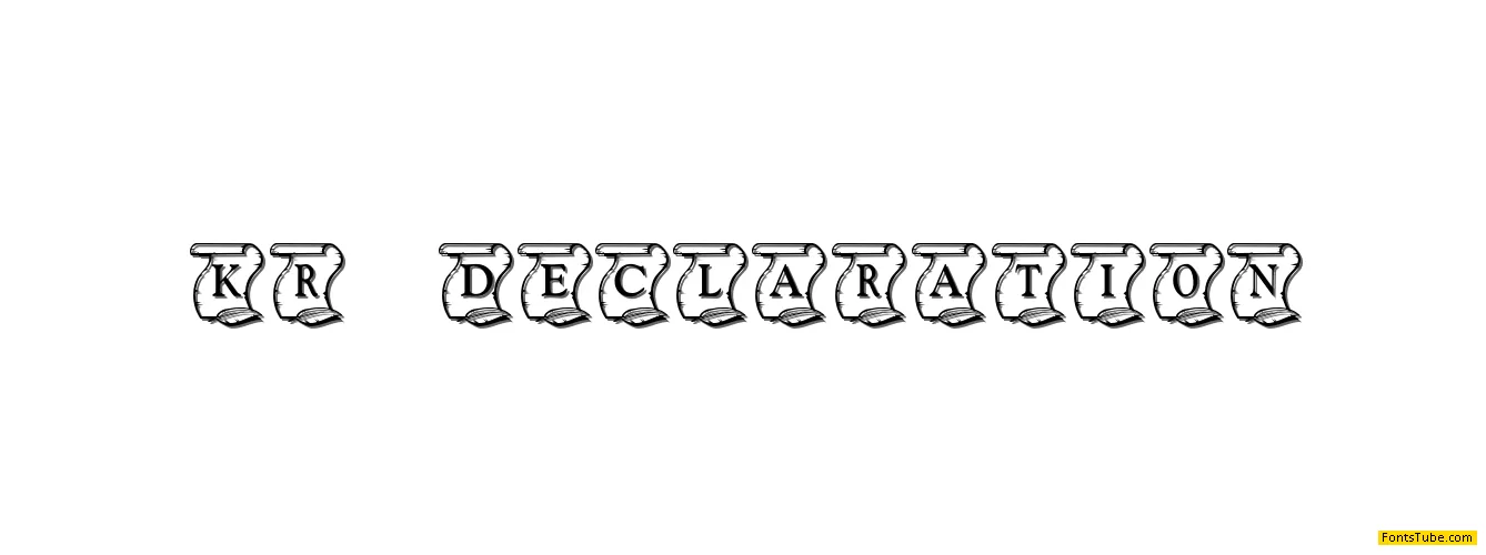 KR Declaration Font