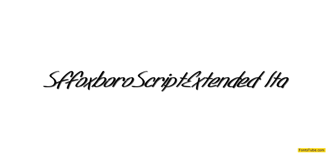 SF Foxboro Script Font Family