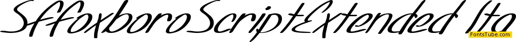 SF Foxboro Script Font Family