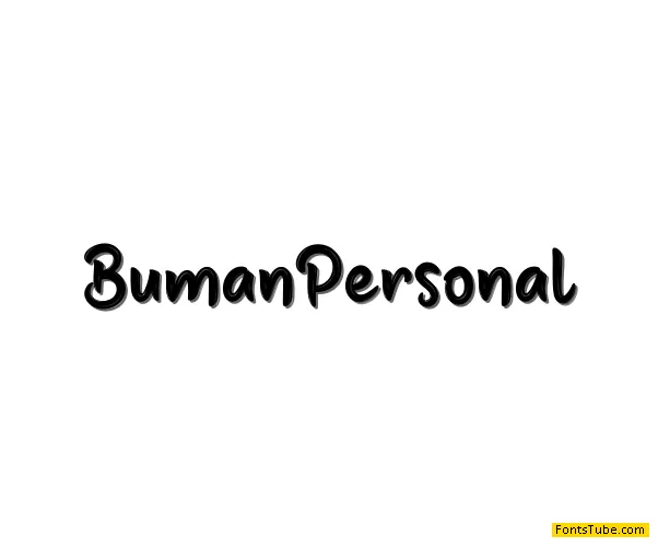 Buman Personal Font