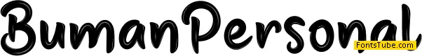 Buman Personal Font
