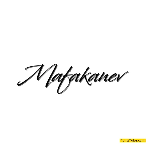 Mafakanev Font