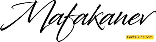 Mafakanev Font