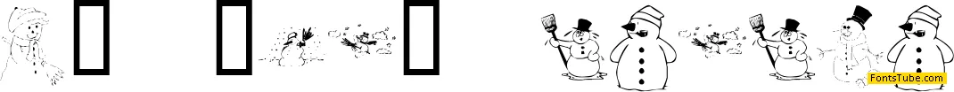 KR Snow People Font