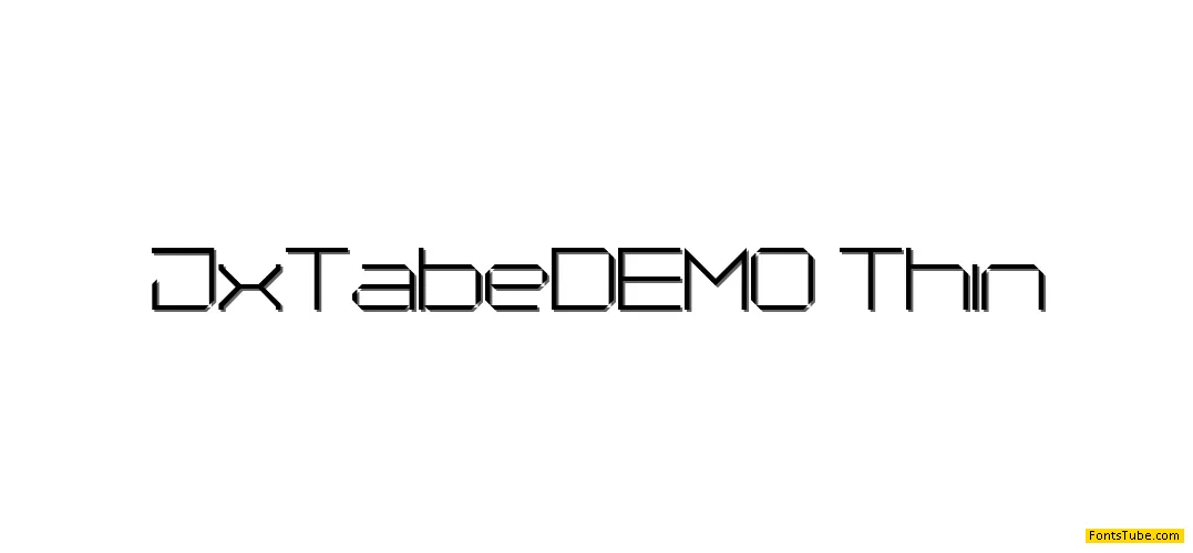 Jx Tabe DEMO Font Family