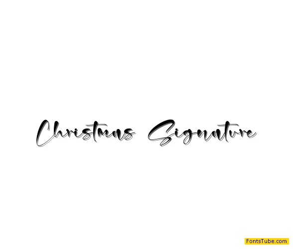 Christmas Signature Font