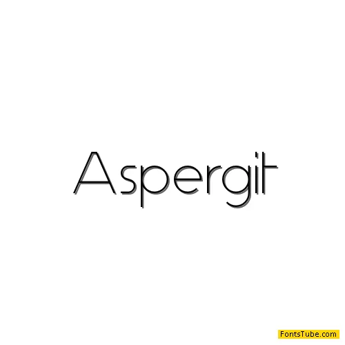 Aspergit Font Family