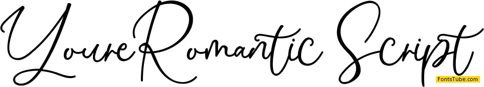 Youre Romantic Font Family