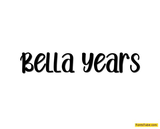 Bella Years Font