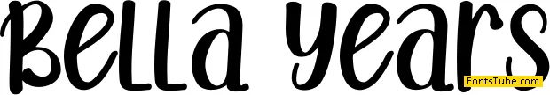 Bella Years Font