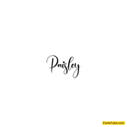 Paisley Font