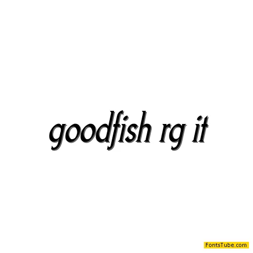 Goodfish Font Family