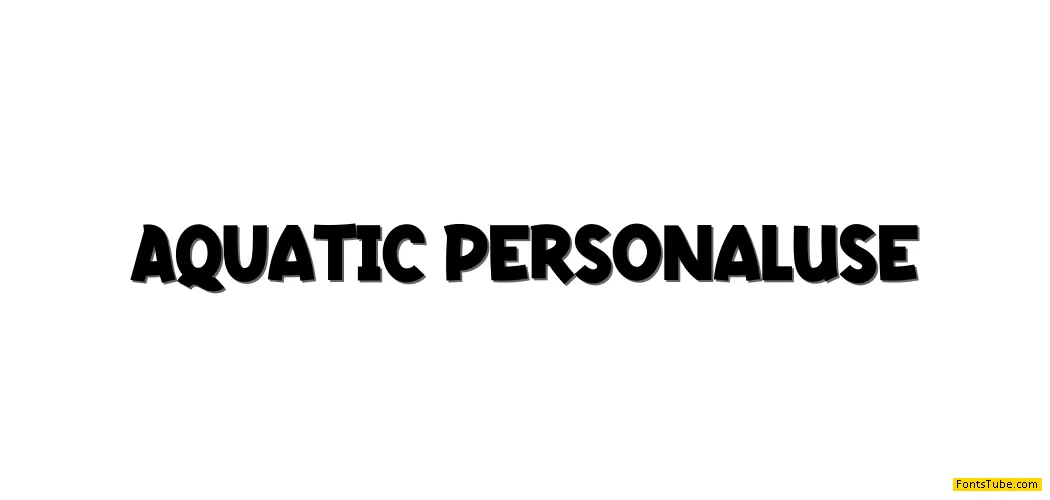 Aquatic Font