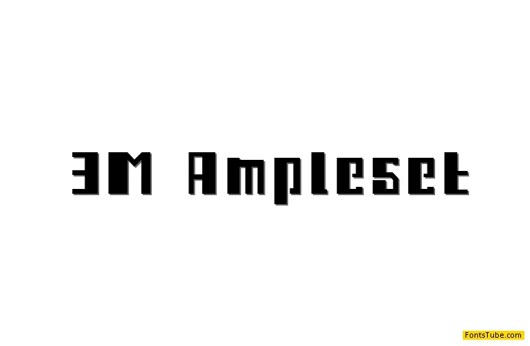 3M Ampleset Font