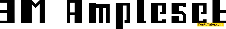 3M Ampleset Font