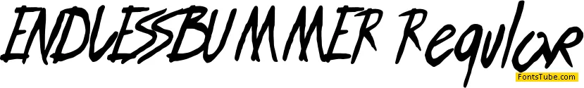 ENDLESS BUMMER Font