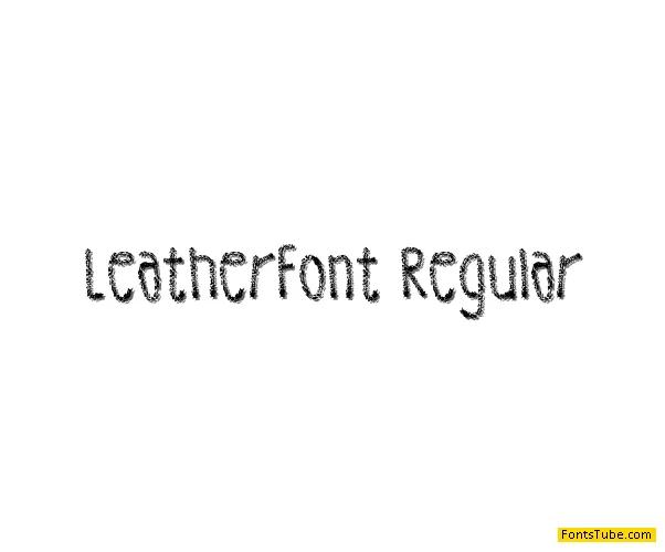 Leather Font Font