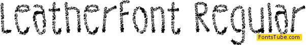 Leather Font Font