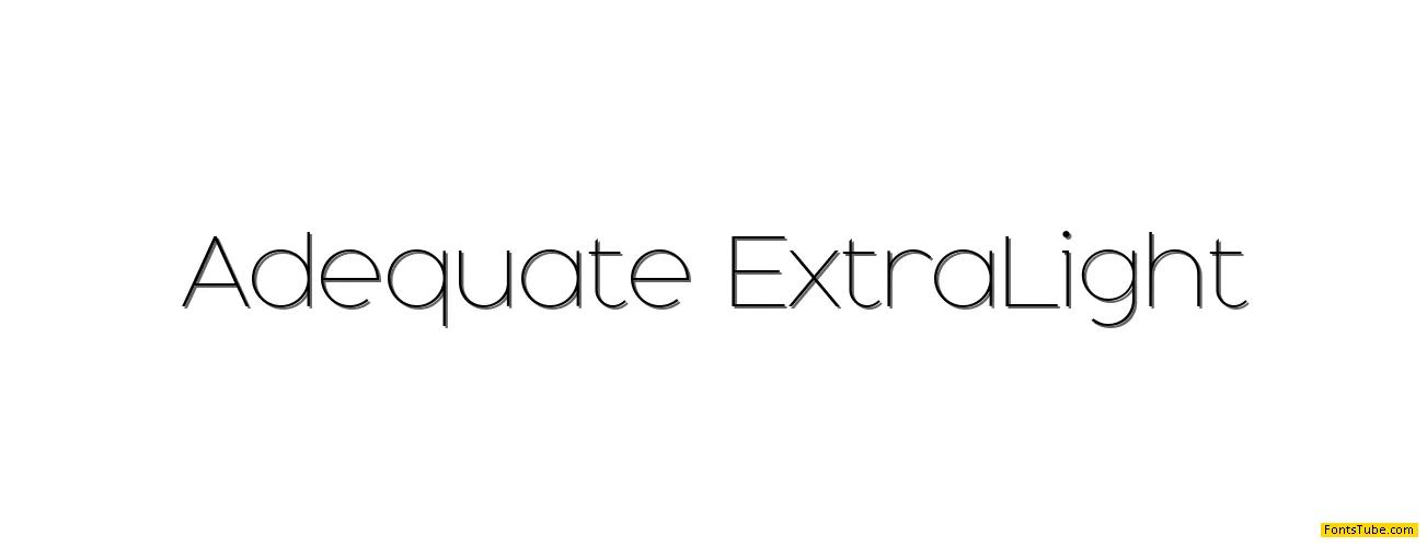 Adequate Font
