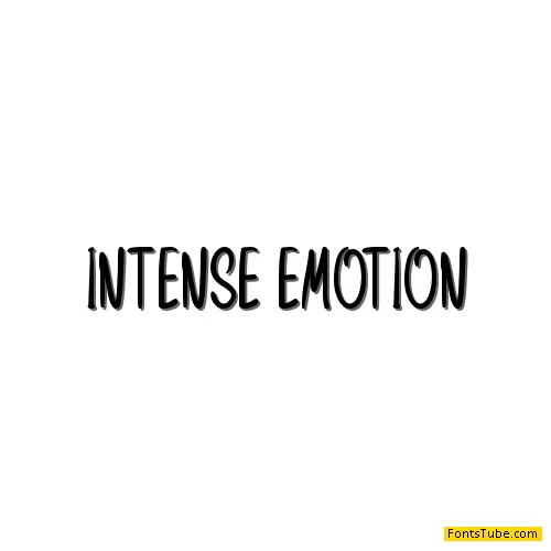 Intense Emotion Font