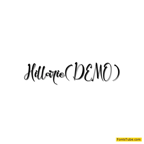 Hillarie - Personal Use Font