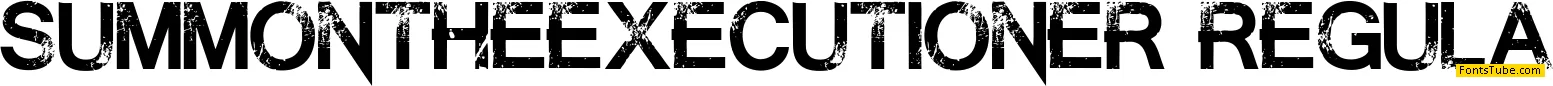 Summon the Executioner Font