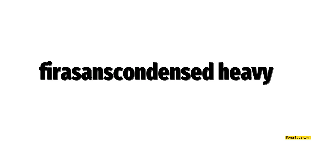 Fira Sans Condensed Font Family